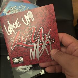 Lace Up Autographed CD Cover booklet MGK machine gun Kelly